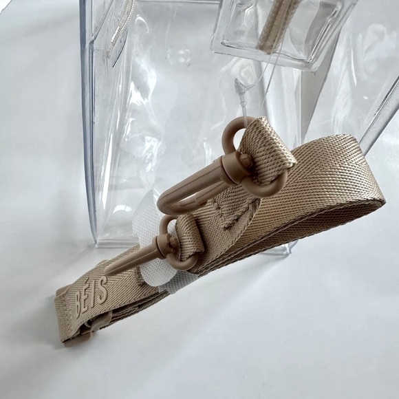 NWT BEIS The Stadium Tote I Crossbody I Top Handle Clear Sold Out - Picture 6 of 11